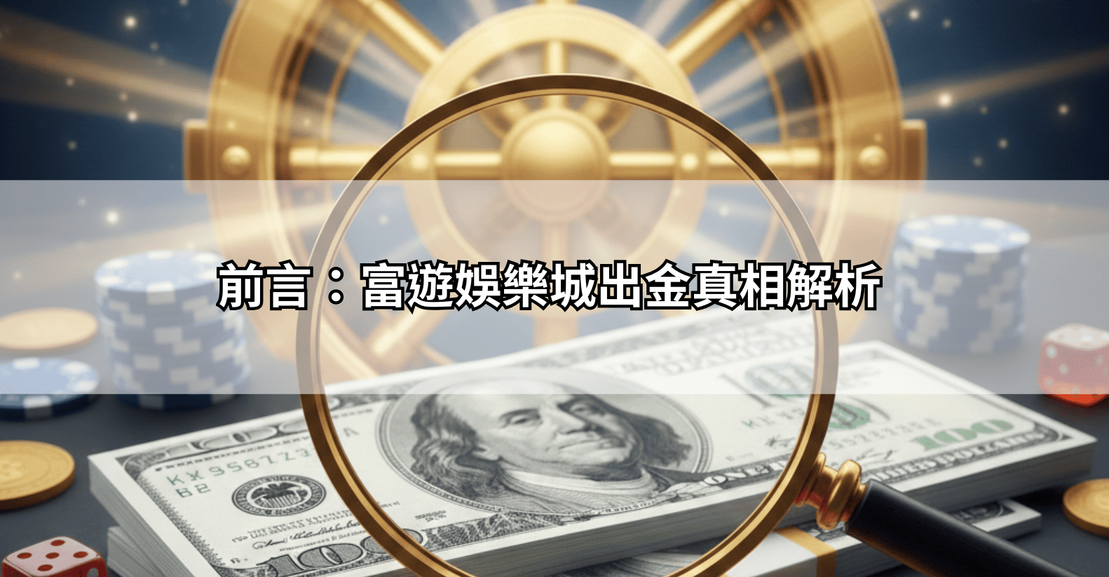 前言：富遊娛樂城出金真相解析